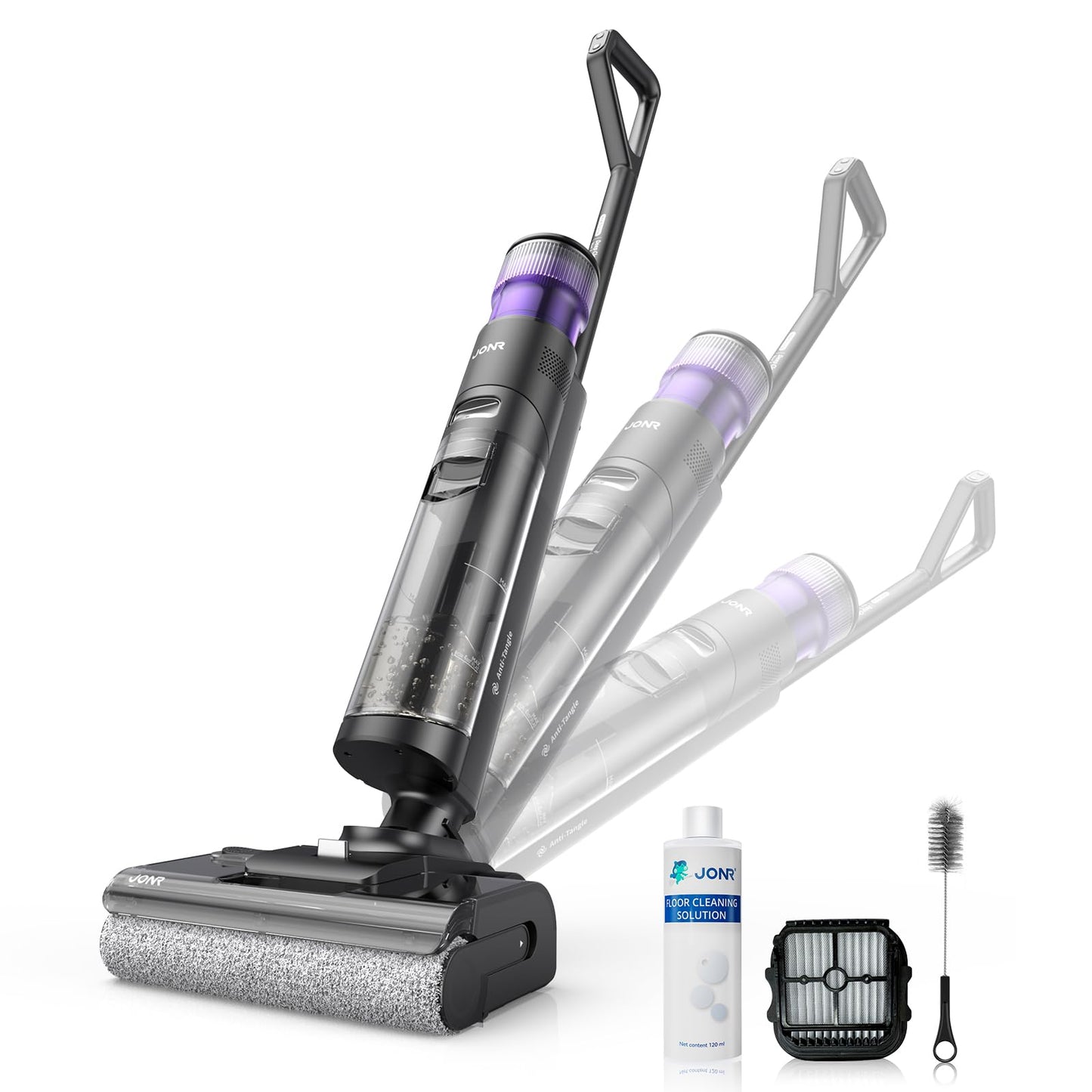 JONR ED 12 Pro Max Nass-Trockensauger 17.000 Pa LCD 70 °C Reinigung