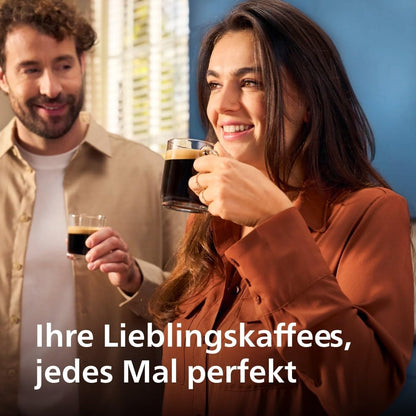 Philips 2200 Series Kaffeevollautomat – Keramikmahlwerk, Mattschwarz