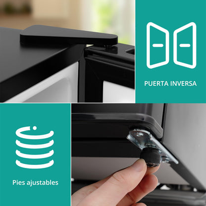 SMETA 48L Mini Kühlschrank, Klein Kühlschrank Leiser, Getränkekühlschrank 6-Stufen Thermostat 0-10°C, 39dB,mit wechselbarem Türanschlag für Zuhause Büro Camping Schlafzimmer, Schwarz