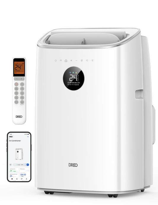 DREO 7500 BTU Mobiles Klimagerät 3-in-1 leise App-Steuerung AC318S