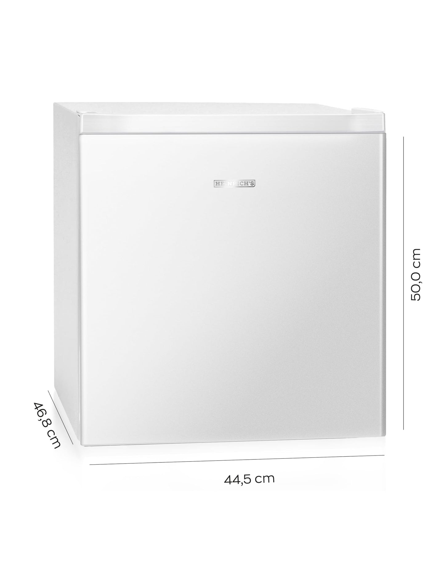 HEINRICHS Mini Kühlschrank 45 L leise 39 dB mit Kühlfach Weiß
