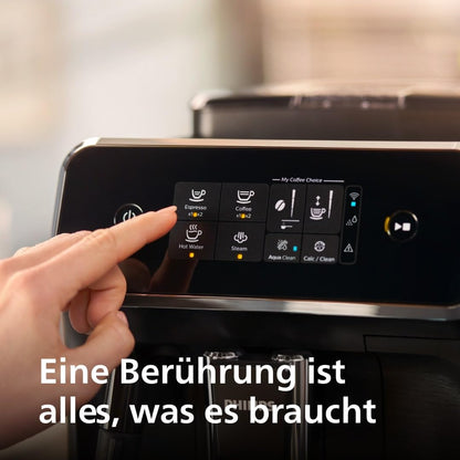 Philips 2200 Series Kaffeevollautomat – Keramikmahlwerk, Mattschwarz