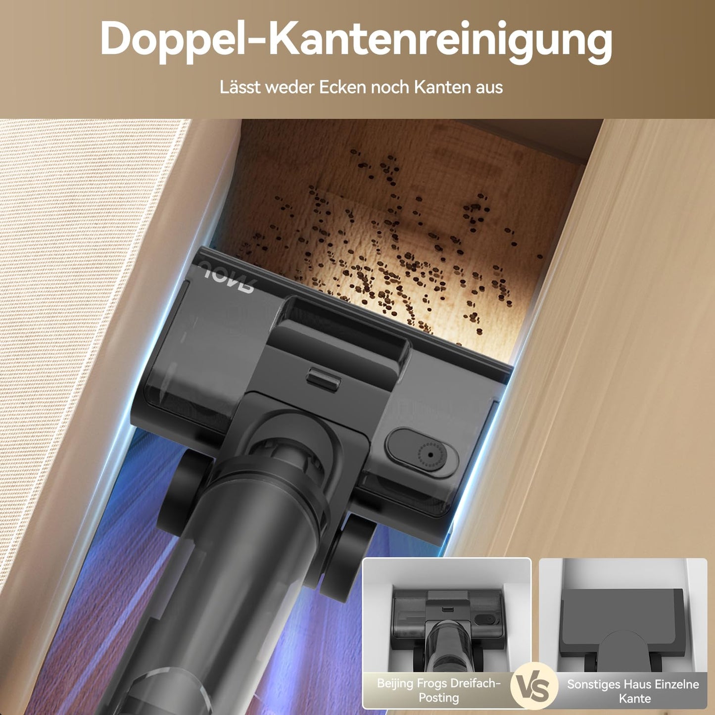 JONR ED 12 Pro Max Nass-Trockensauger 17.000 Pa LCD 70 °C Reinigung