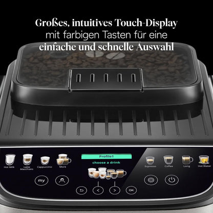 De'Longhi Magnifica Evo Next Kaffeevollautomat – 13 Getränke, Titan
