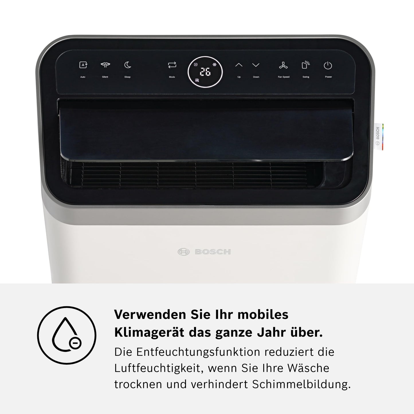 Bosch Cool 4000 Mobiles Klimagerät 3-in-1 – 2,6 kW bis 35 m²