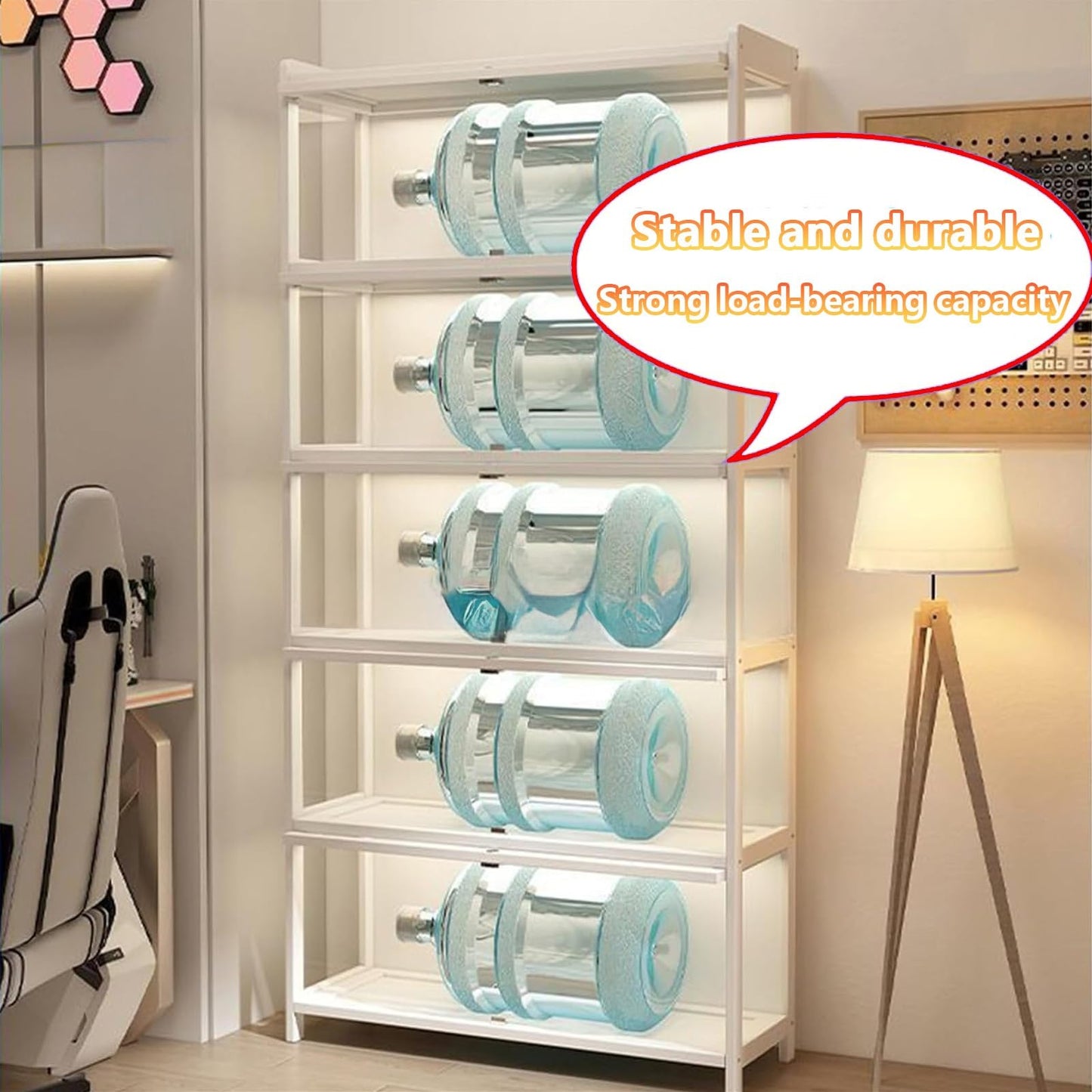 Abschließbare Bambus-Vitrine – staubdichte Acryl-Schaubox