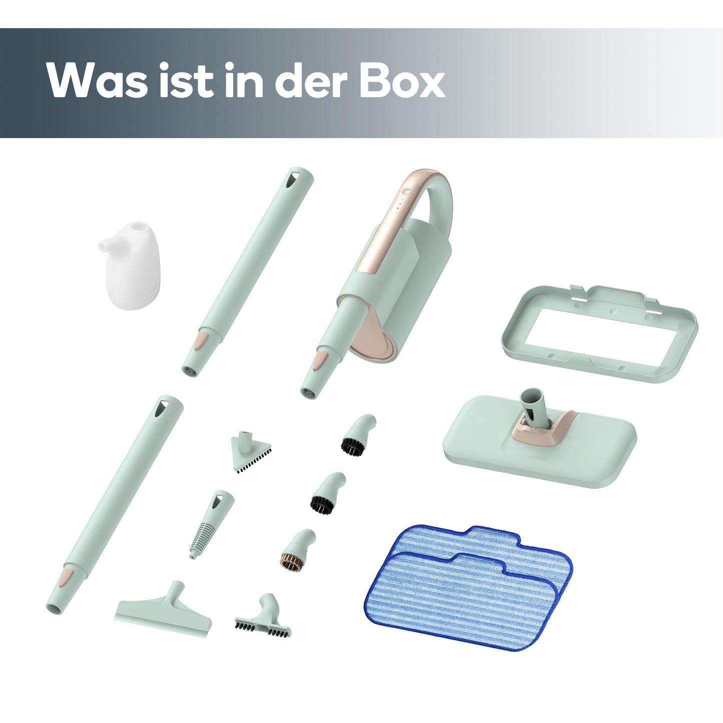 Newbealer 2-in-1 Dampfreiniger 1200W – Böden, Teppiche & mehr