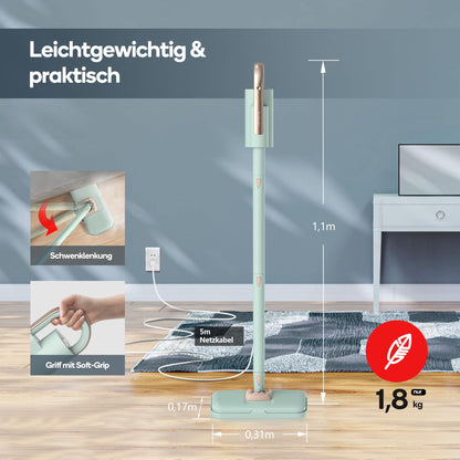 Newbealer 2-in-1 Dampfreiniger 1200W – Böden, Teppiche & mehr