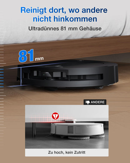 ECOVACS DEEBOT T50 PRO Omni Gen2 Saugroboter 21.000 Pa 81 mm