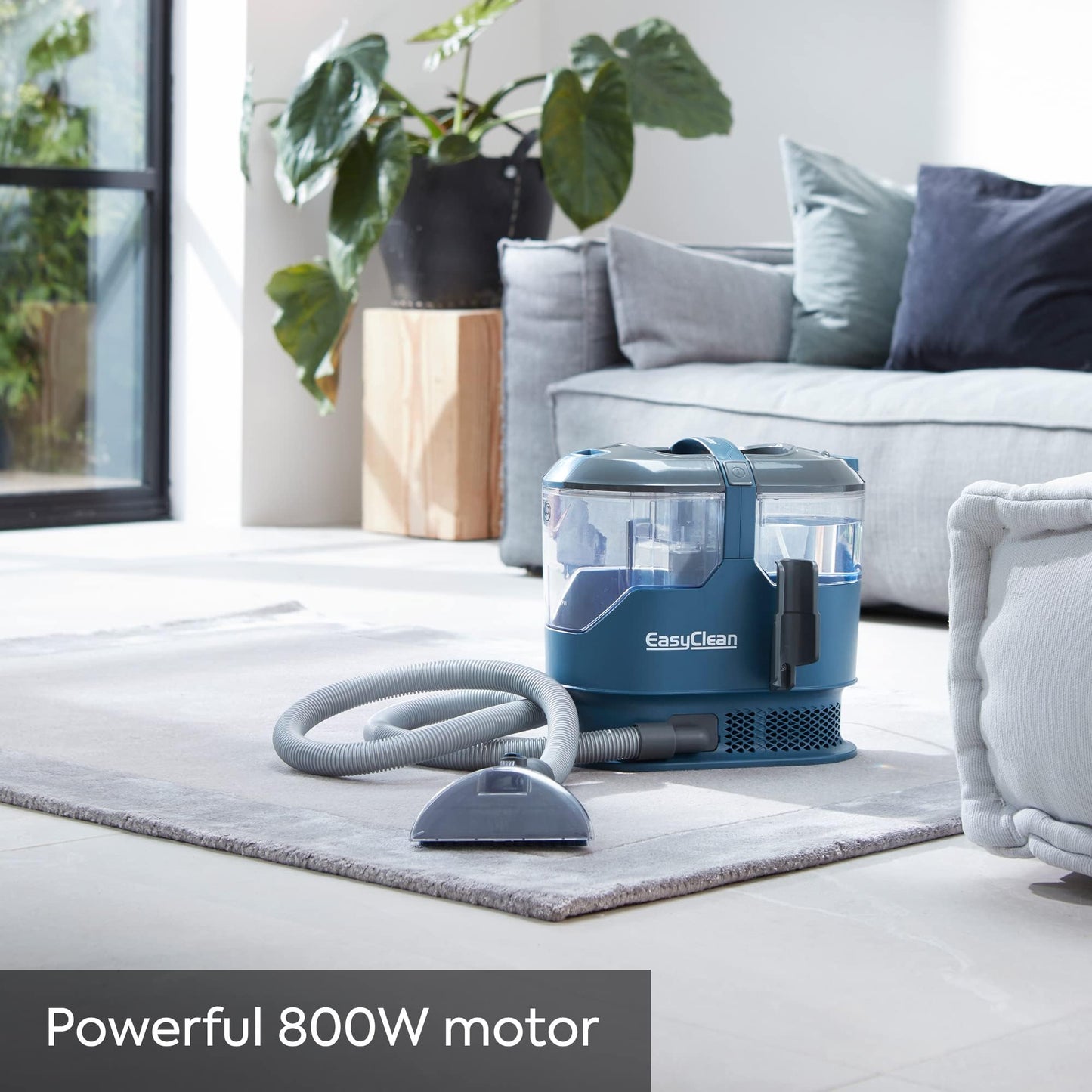 Vacmaster SCA0801 Waschsauger Teppichreiniger Fleckenreiniger für Teppiche, Vorleger, Polster, Treppen und Autos | Nass-Trocken-Sauger Starke Saugkraft Wasser Waschen Dekontamination | 800 W