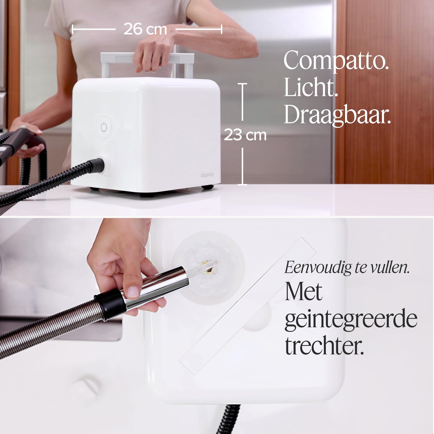 Dupray Neat Dampfreiniger mit 17-teiligem Zubehör – 135 °C