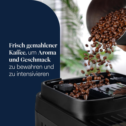 De'Longhi Magnifica Evo Next Kaffeevollautomat – 13 Getränke, Titan