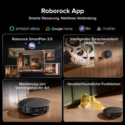 roborock Saros 20 Saugroboter mit Wischfunktion&angebbarem Wischmopp, AdaptiLift Chassis 3.0, 36,000 Pa Saugkraft, Autonomes StarSight System 2.0, DirTect-Technologie, Brandneues RockDock