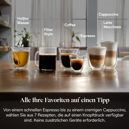 De'Longhi Magnifica Evo Kaffeevollautomat – 7 One-Touch, Schwarz