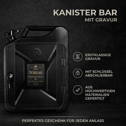 Maverton 20L Kanister Minibar mit Gravur – Personalisiertes Geschenk