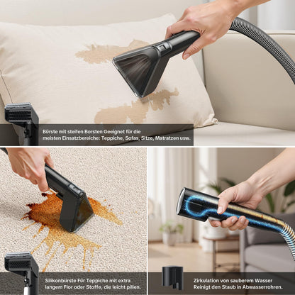 Welsauber Polsterreiniger 600W – Nasssauger 18kPa