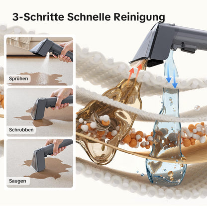Lubluelu Polsterreiniger 600W – Nasssauger für Teppich & Sofa