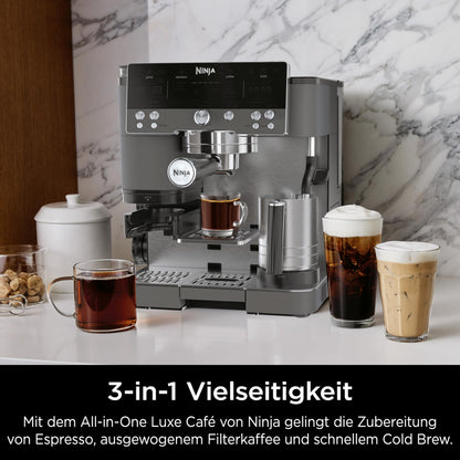 Ninja Luxe Premier 3-in-1 Kaffeemaschine – Espresso, Cold Brew & Filter
