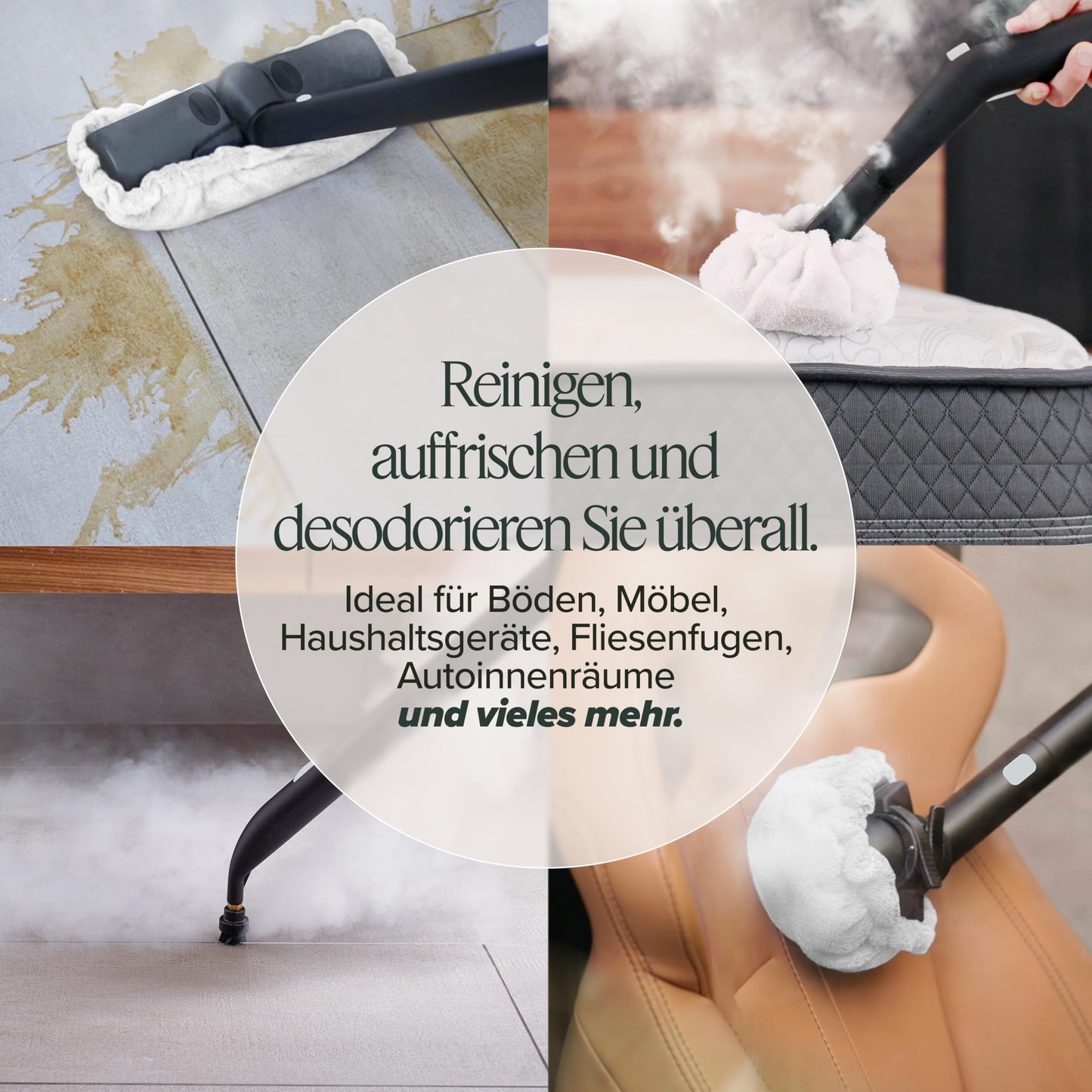 Dupray Neat Dampfreiniger mit 17-teiligem Zubehör – 135 °C