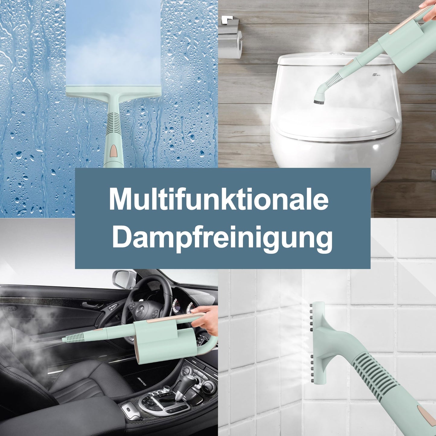 Newbealer 2-in-1 Dampfreiniger 1200W – Böden, Teppiche & mehr