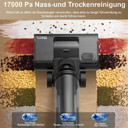 JONR ED 12 Pro Max Nass-Trockensauger 17.000 Pa LCD 70 °C Reinigung