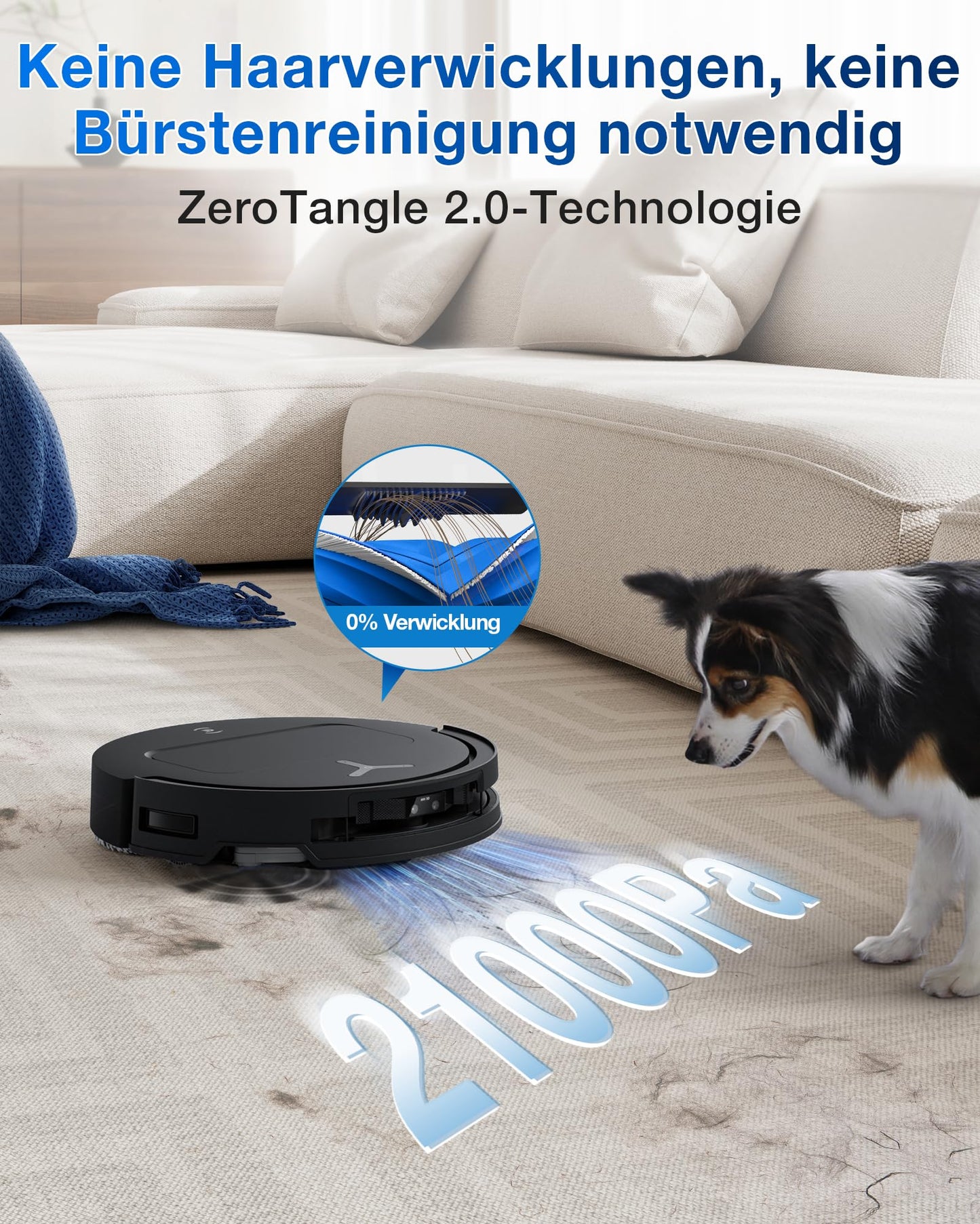 ECOVACS DEEBOT T50 PRO Omni Gen2 Saugroboter 21.000 Pa 81 mm