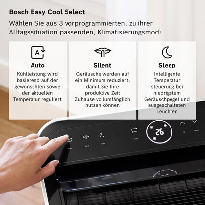 Bosch Cool 4000 Mobiles Klimagerät 3-in-1 – 2,6 kW bis 35 m²