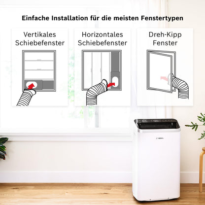 Bosch Cool 4000 Mobiles Klimagerät 3-in-1 – 2,6 kW bis 35 m²