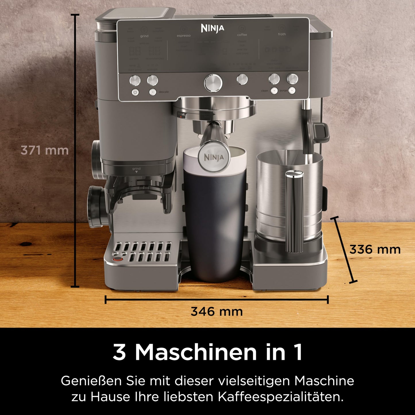 Ninja Luxe Premier 3-in-1 Kaffeemaschine – Espresso, Cold Brew & Filter