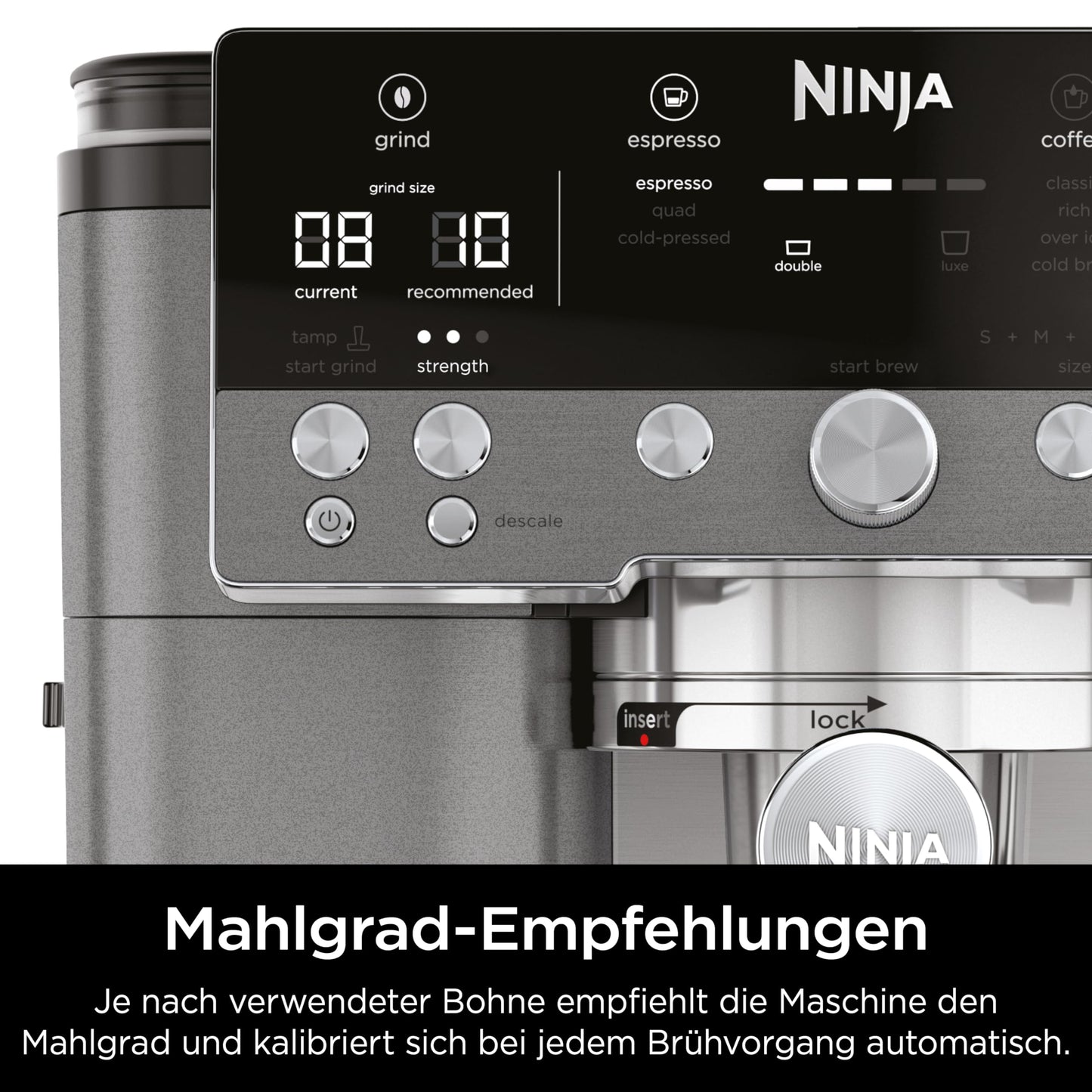 Ninja Luxe Premier 3-in-1 Kaffeemaschine – Espresso, Cold Brew & Filter