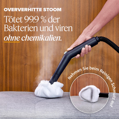 Dupray Neat Dampfreiniger mit 17-teiligem Zubehör – 135 °C